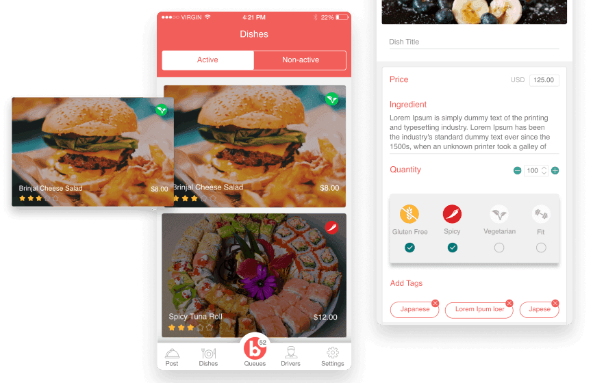 On-Demand Homemade Food Delivery App - bite